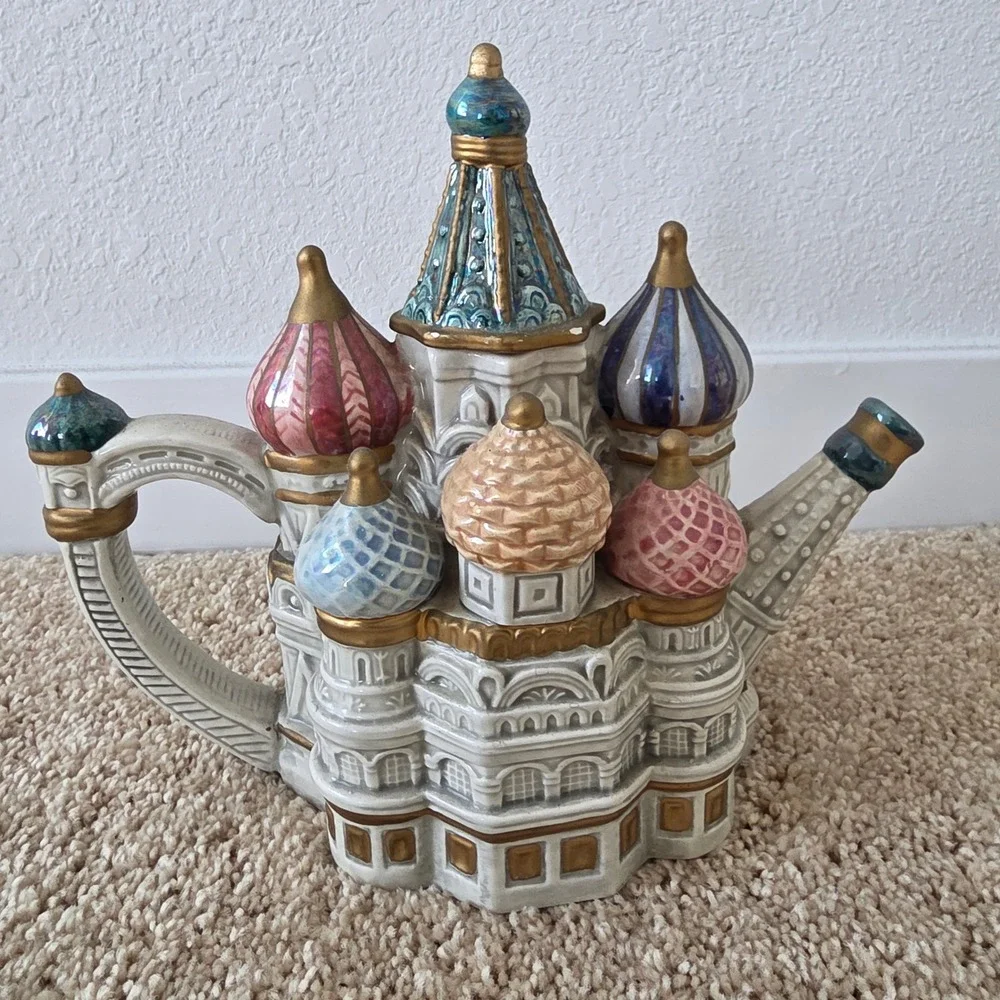 Fitz and Floyd St. Basil's Cathedral Teapot Limited Edition 1994 Moscow Russia